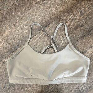 ALO Yoga Light Gray Sports Bra